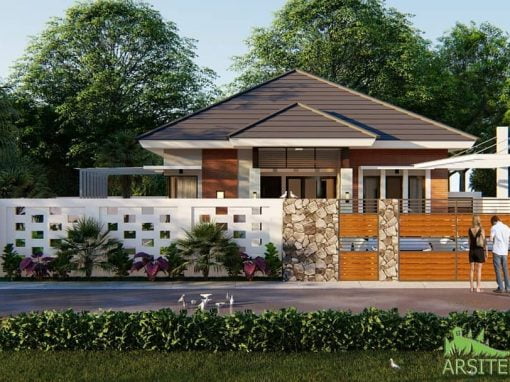 Desain Rumah Tropis 1 Lantai Bpk. Yusuf Karawang